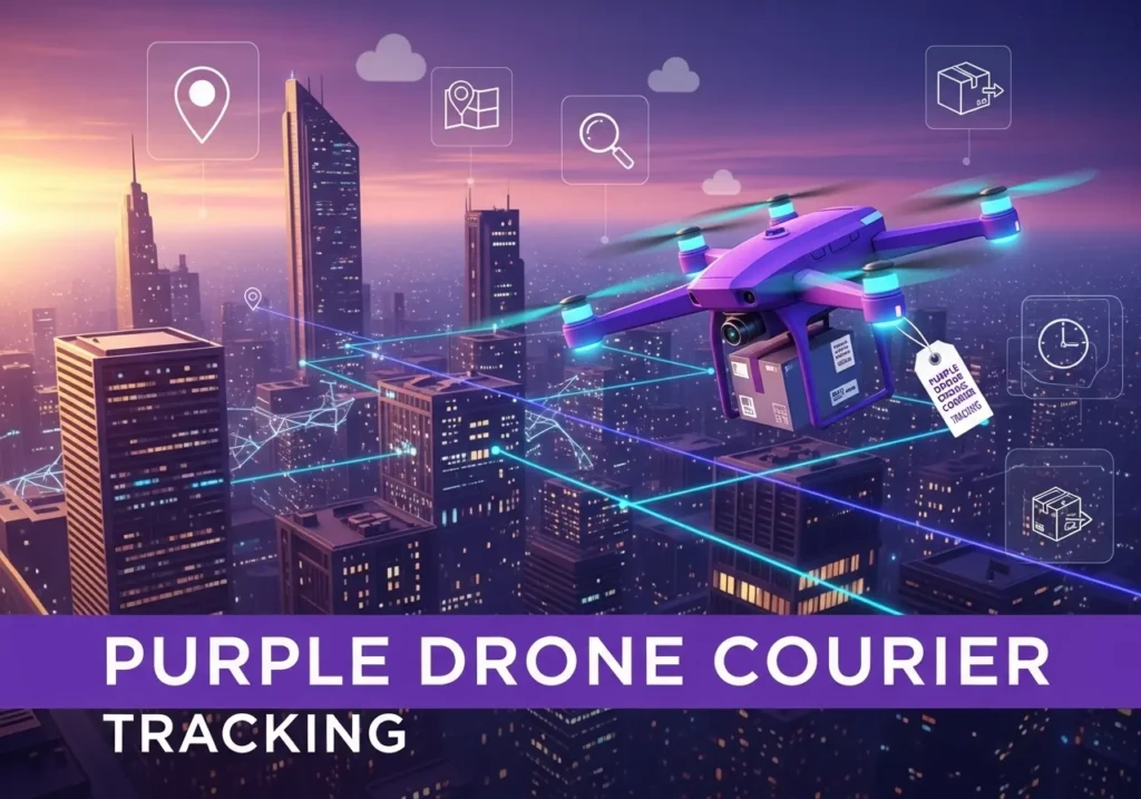 Purple Drone Courier Tracking