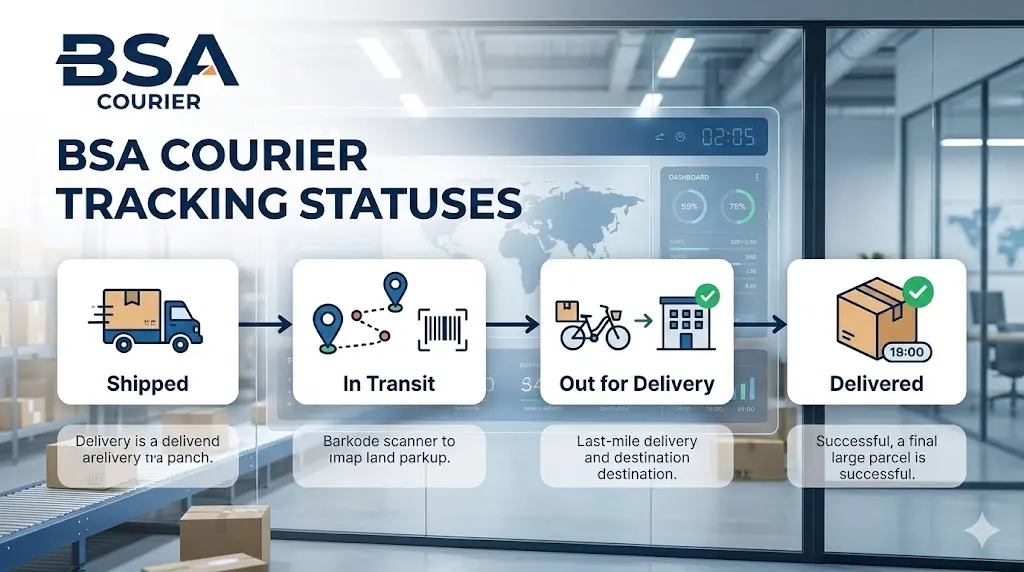 BSA Courier Tracking number