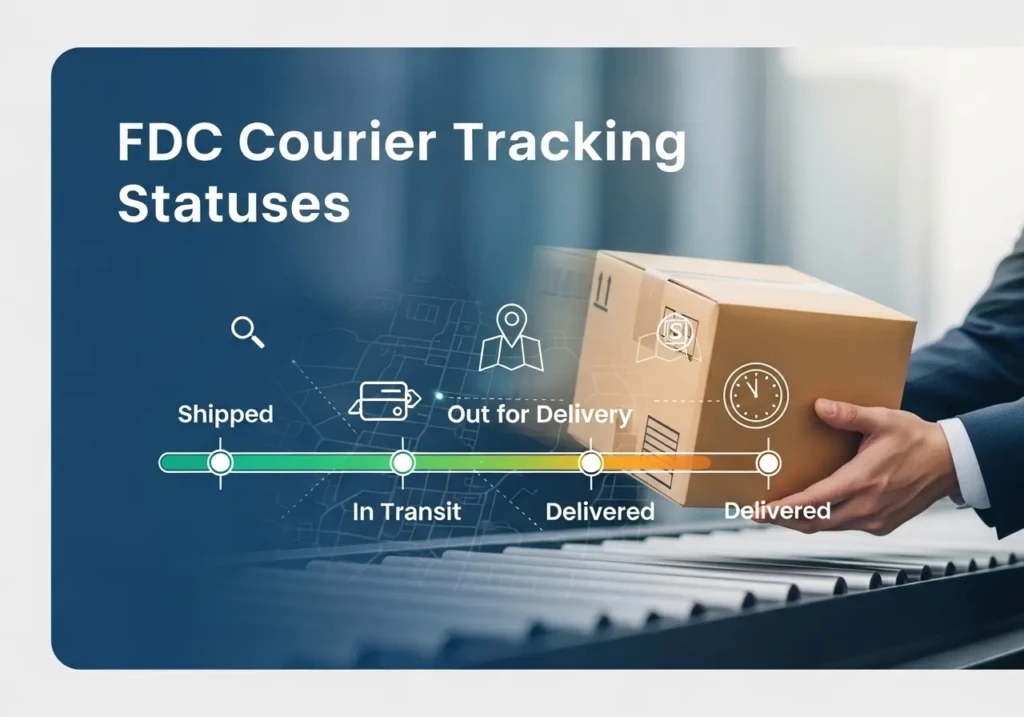 FDC courier tracking number