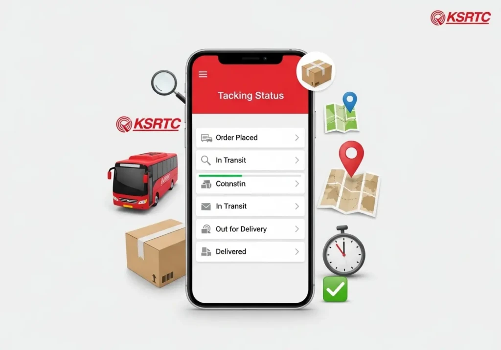 KSRTC Courier Tracking statuses