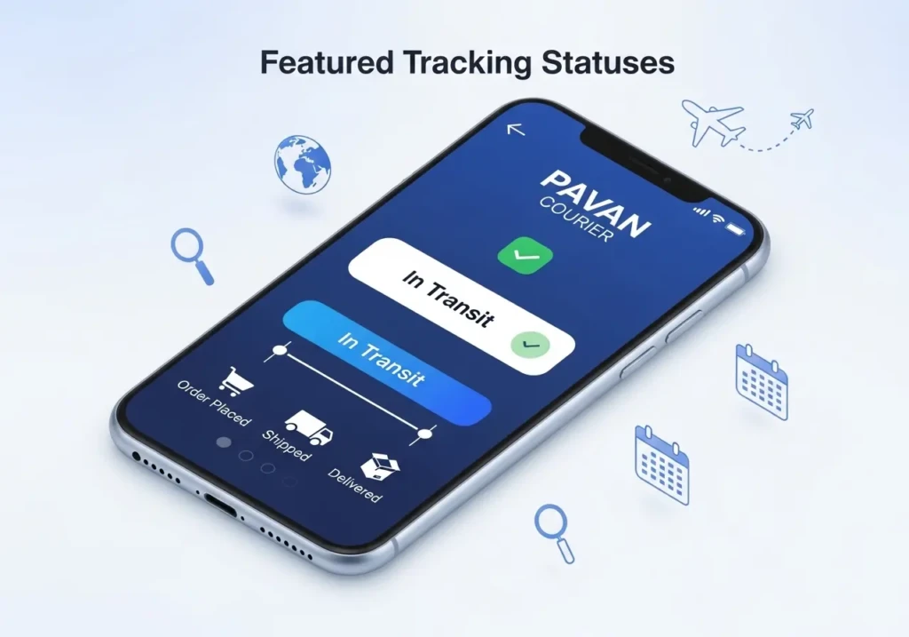Pavan Courier Tracking status