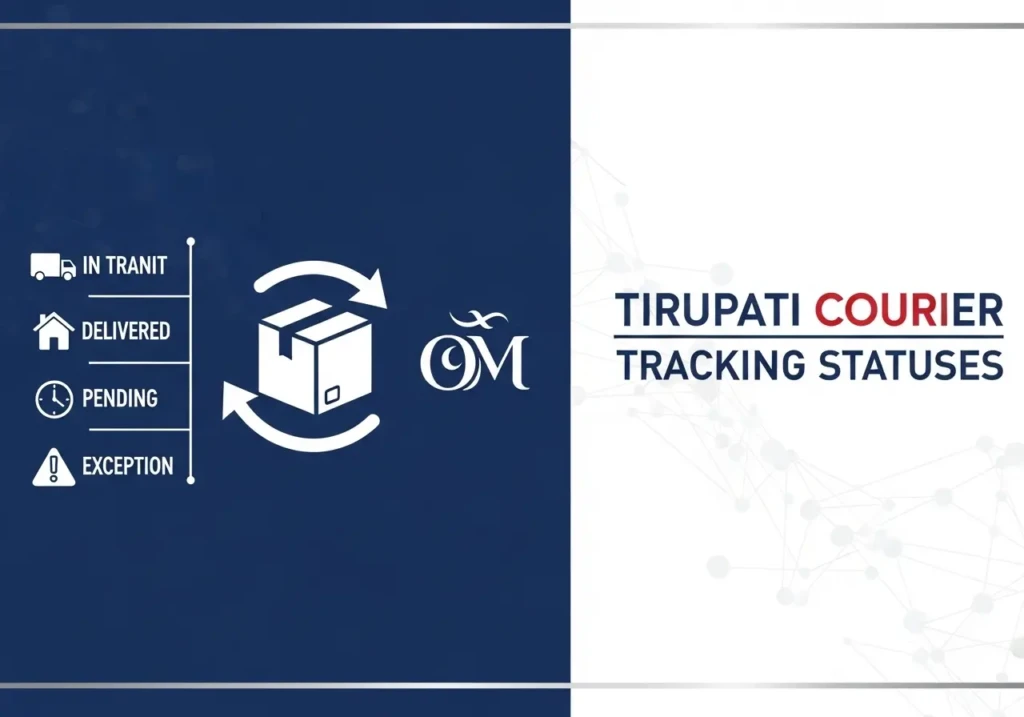 Tirupati Courier Tracking statuses