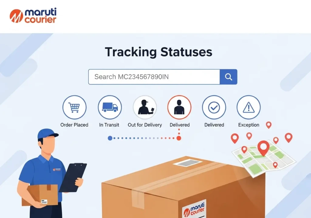 Maruti Courier Tracking status