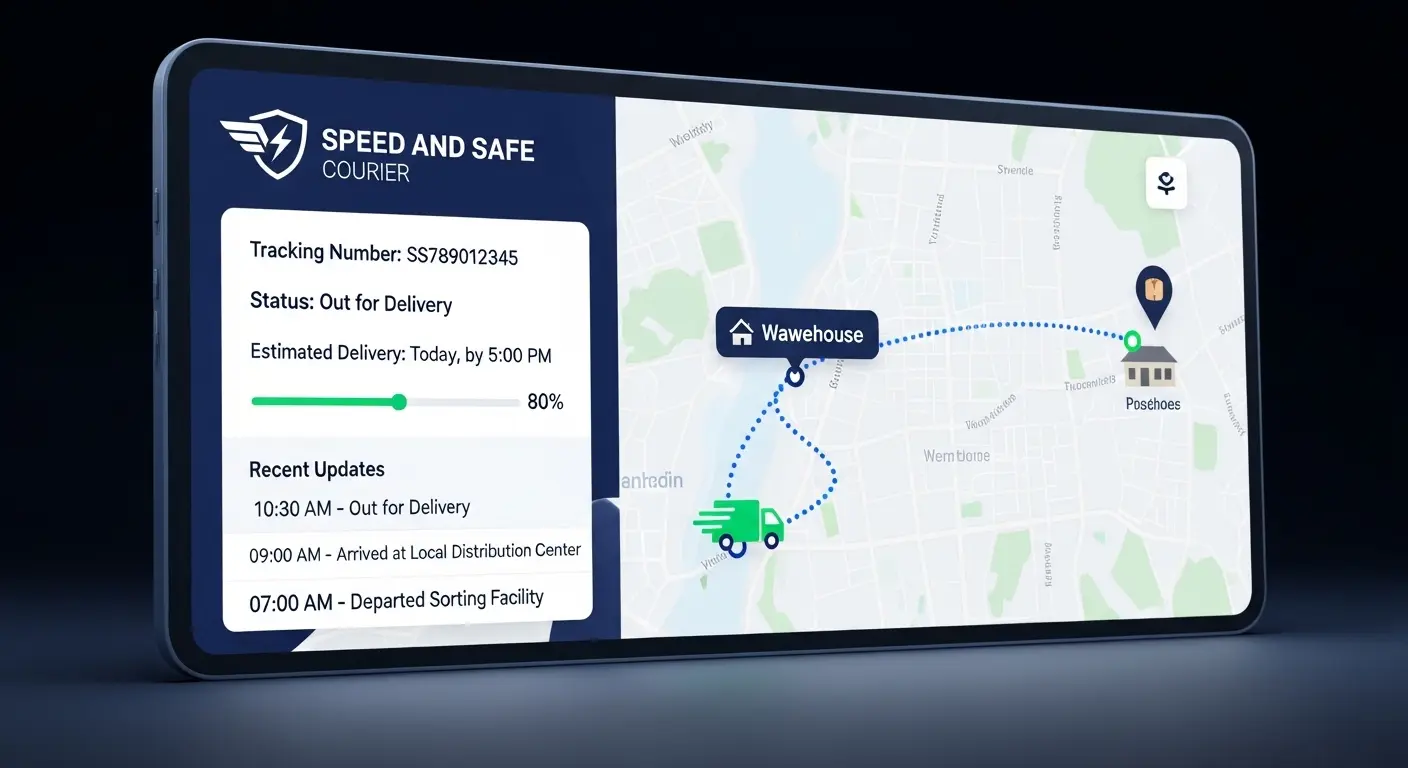 Speed and Safe Courier Tracking